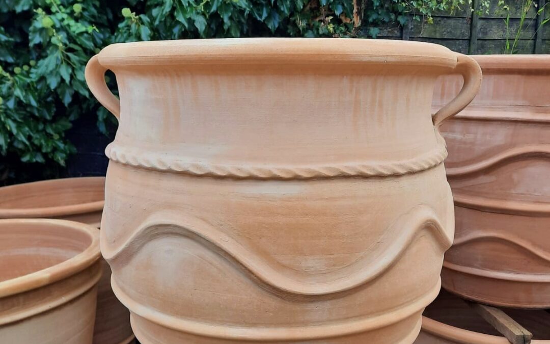 SPARTA Cretan Terracotta Pot Planter – Handmade in Crete – AVAILABLE IN 2 SIZES (47cm & 65cm high) – CLICK IMAGE FOR MORE INFO