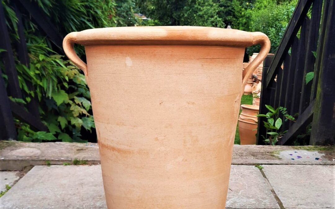 SOLINA Cretan Terracotta Pot Planter – Handmade in Crete – AVAILABLE IN 2 SIZES (35cm & 50cm high) – CLICK IMAGE FOR MORE INFO