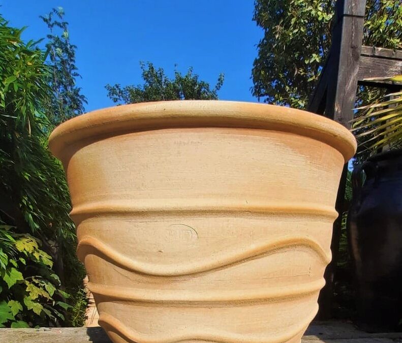 GLASTRA Cretan Terracotta Pot Planter – Handmade in Crete – AVAILABLE IN 4 SIZES (40cm, 50cm & 62cm & 75cm high) – CLICK IMAGE FOR MORE INFO
