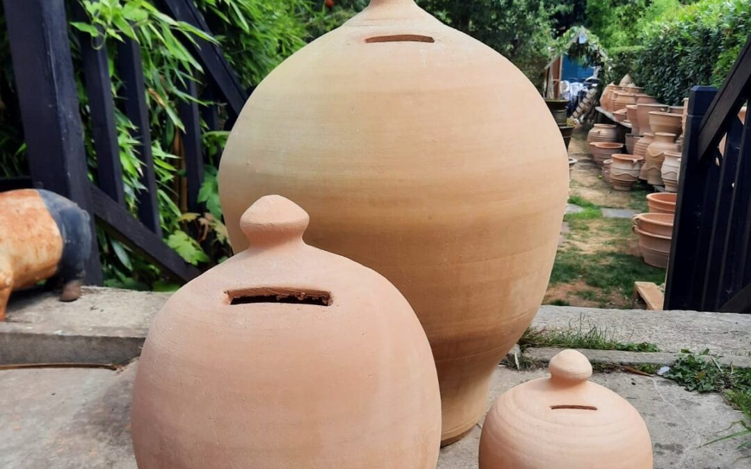 KOUMPARAS Potty Bank – Money Pot – Handmade in Crete – AVAILABLE IN 3 SIZES (50cm, 30cm & 22cm high) – CLICK IMAGE FOR MORE INFO